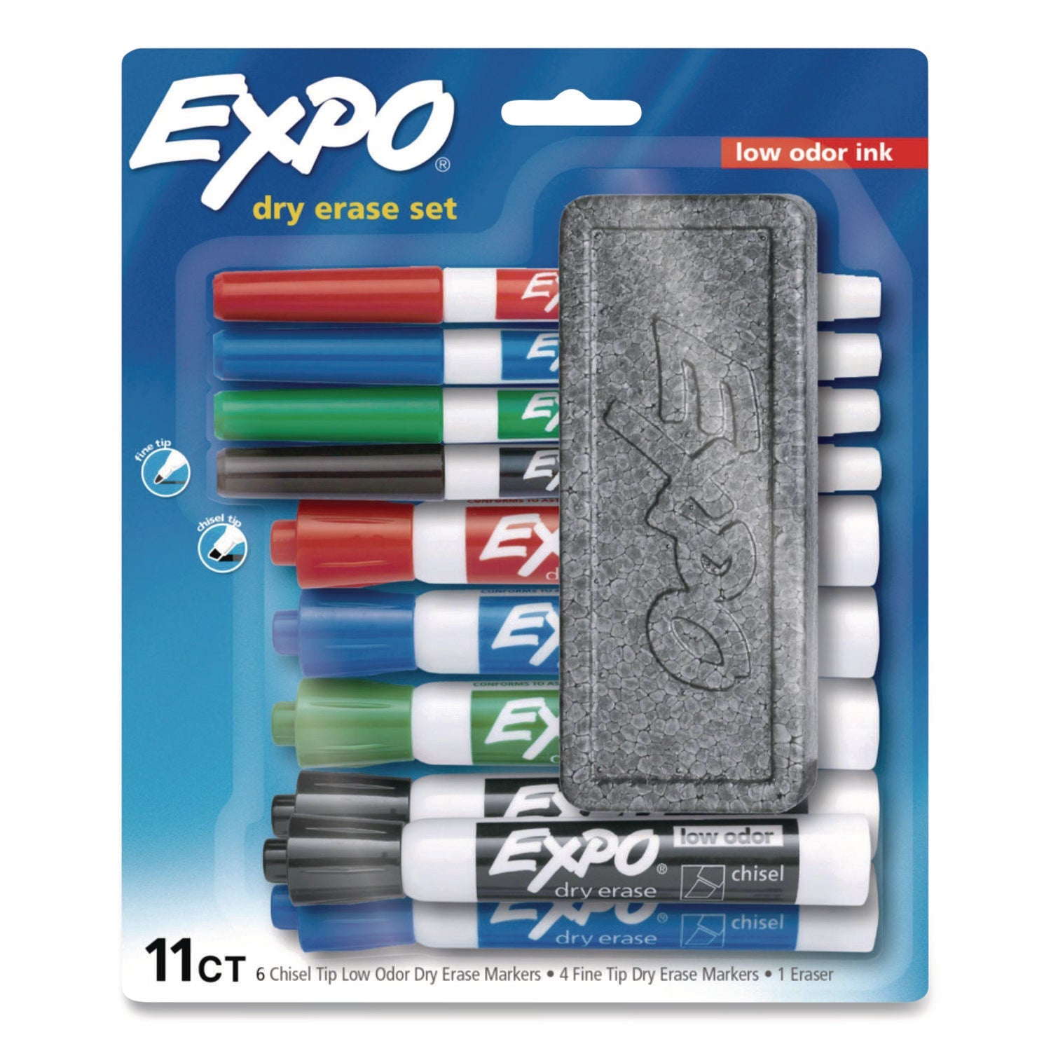 expo-r-low-odor-dry-erase-10-color-marker-and-eraser-set-broad-chisel-fine-bullet-tips-assorted-colors-11-pieces-set-san2211243_1